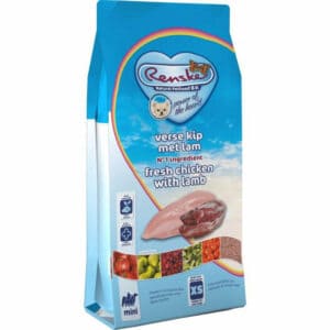 Renske Super Premium Mini Hondenvoer Kip – Lam – 8 x 600 g