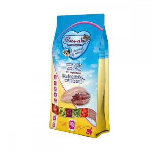 8x Renske Super Premium Puppy Hondenvoer Kip & Lam 600 gr