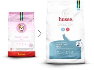 Husse Zalm en Rijst Mini - Hypoallergeen Hondenvoer, Hondenvoeding Droog, Hondenbrokken Hypoallergenic - Allergie Hond – 7 kg