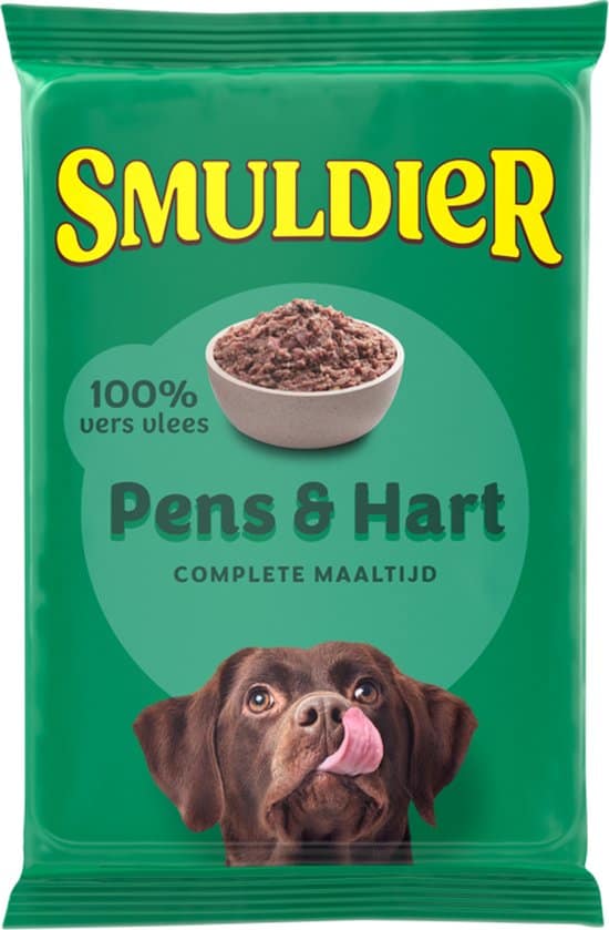 Smuldier Pens&Hart | 24 st. | compleet | diepvries hondenvoer | vers vlees – 400 g