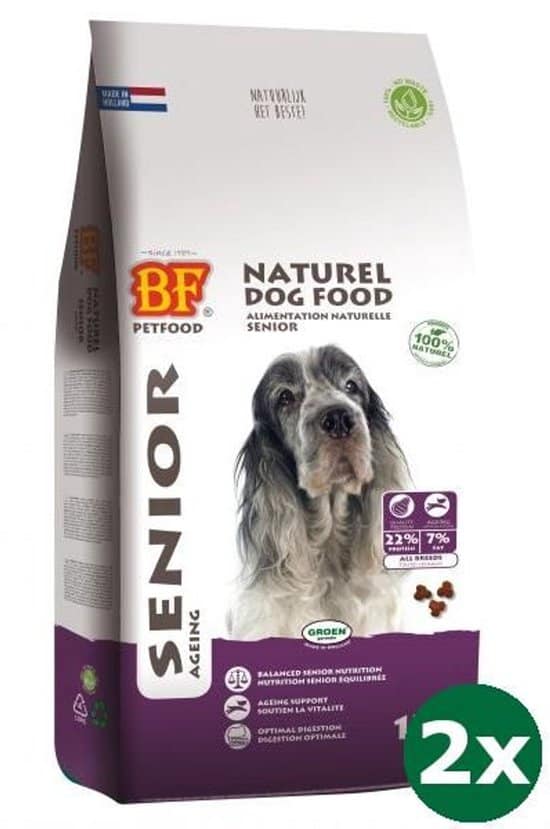 Biofood senior hondenvoer – 2 x 12,5 kg