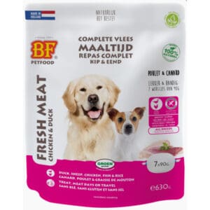 BF Petfood Vleesvoeding Eend – Kip – 56 x 90 g