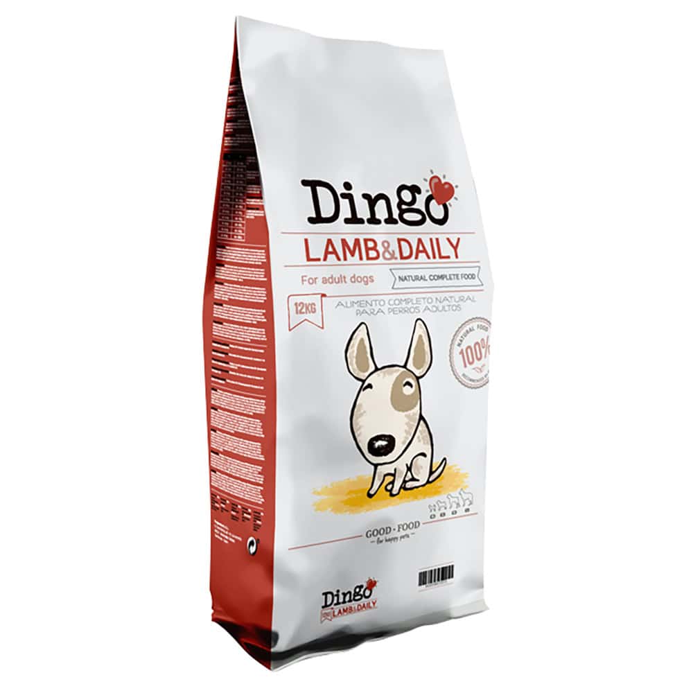 Dingo Lam & Daily Droogvoer voor honden – 12 kg