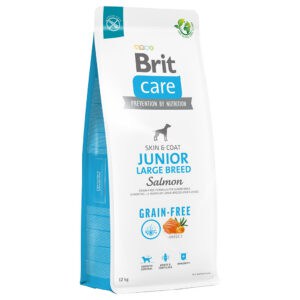 12kg Graanvrij Junior Large Breed Zalm & Aardappel Brit Care Hondenvoer