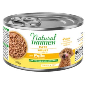 Natural trainer met kip Small & Toy Adult Trainer Naturel Natte Honden – 6 x 150 g