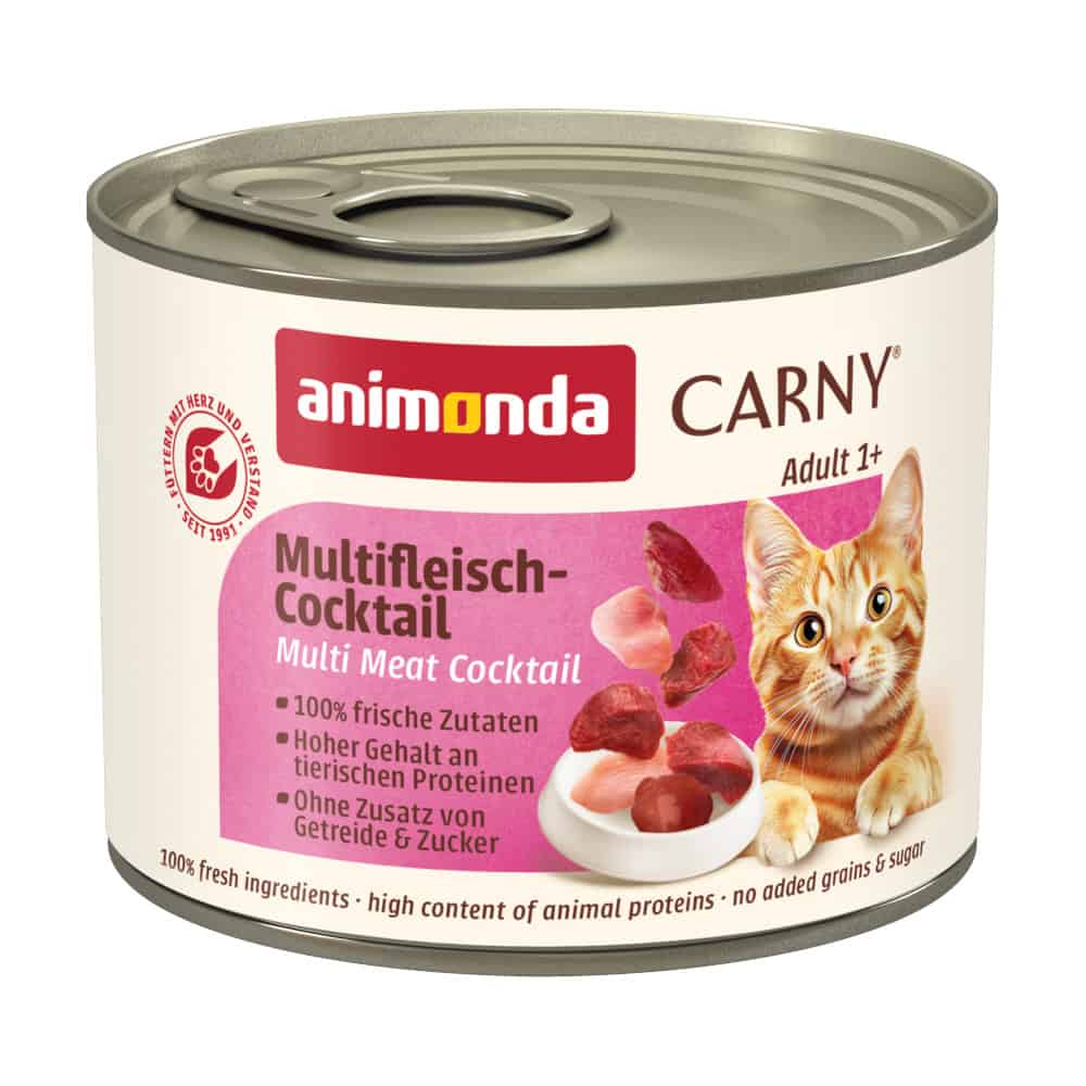 12x200g Adult Multivlees-Cocktail Animonda Carny Kattenvoer