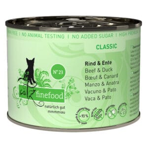 12x200g Rund & Eend catz finefood Kattenvoer nat