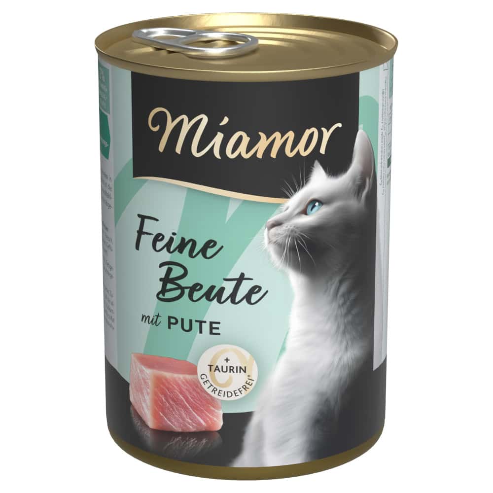 12x400g Miamor Feine Beute kalkoen natvoer voor katten