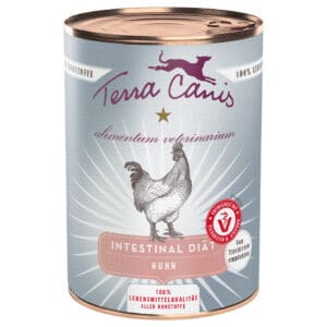 12x 400g Terra Canis Alimentum Veterinarium Intestinal Kip Hondenvoer Nat