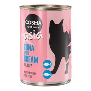 12x400g Tonijn met Brasem in Gelei Cosma Asia Kattenvoer nat