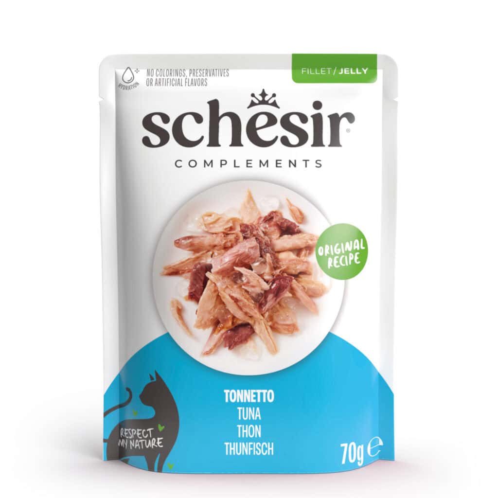 Schesir Complements Filet in Gelei Tonijn Kattenvoer nat – 840 g