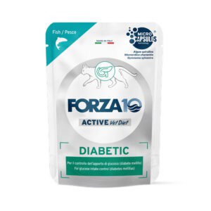 12x80g Forza 10 Diabetic Active Vet Diet voor katten natvoer