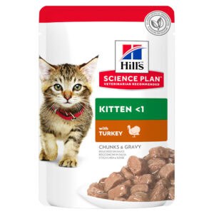 12x85g Kitten Kalkoen Hill's Science Plan Kattenvoer