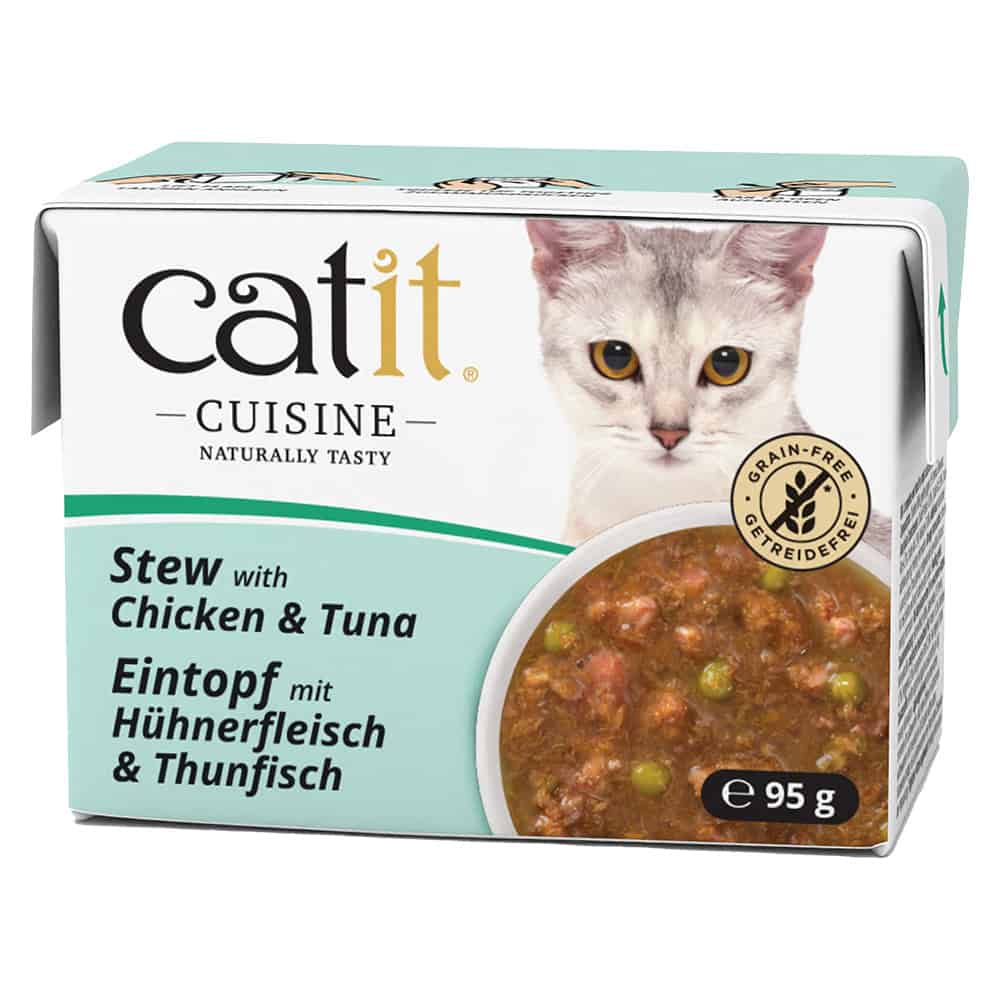 Catit Cuisine stoofschotel kip met tonijn natvoer voor katten – 1,14 kg