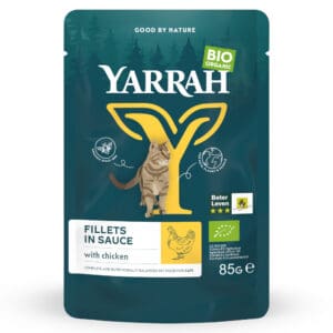 Yarrah Kip Bio Filets in Saus Kattenvoer – 85 g