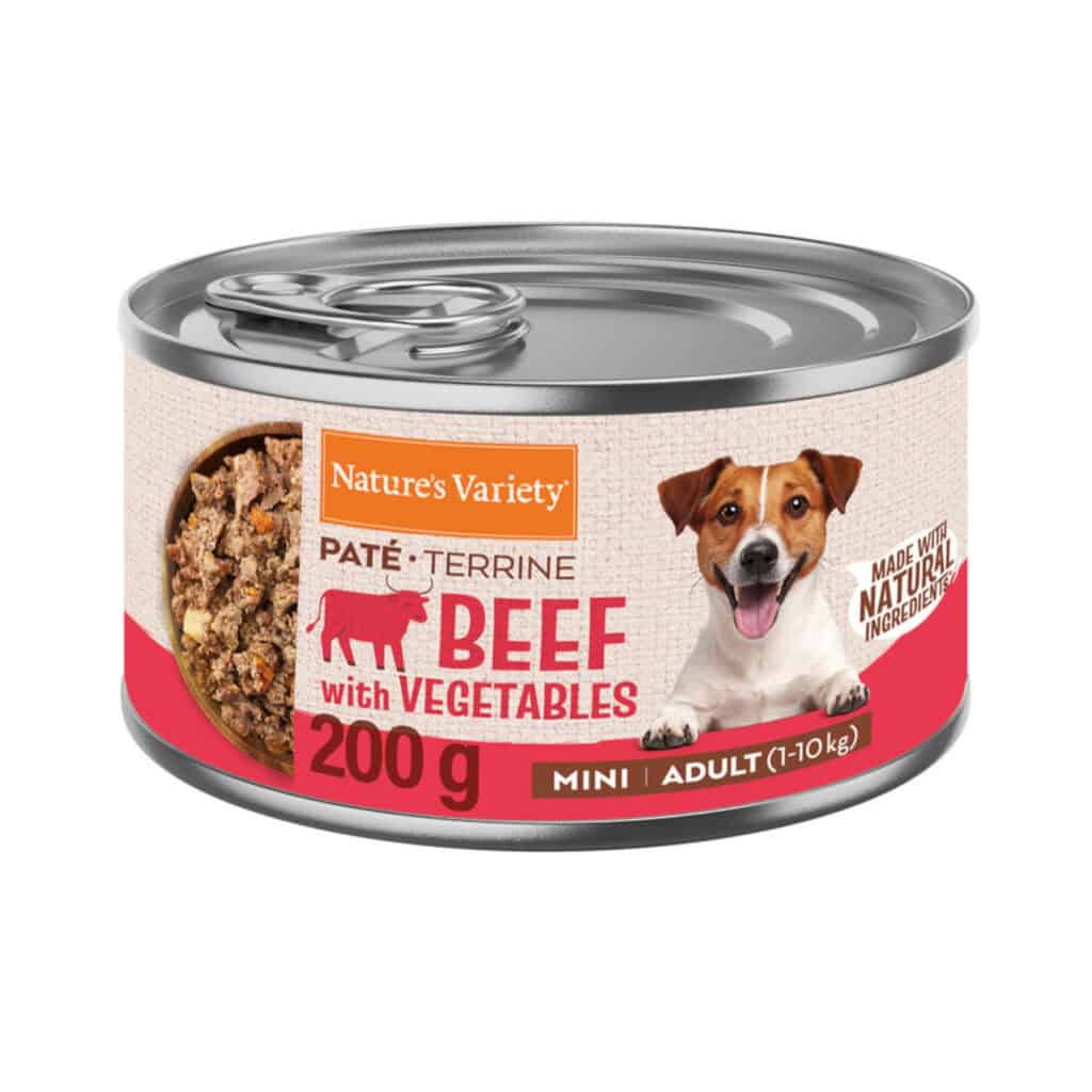 200g Nature’s Variety Paté Mini Adult Rund Hondenvoer nat