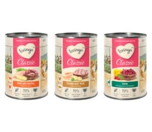 24x400g Feringa Classic Meat Menu Mixpakket 3 (Wild, Rund & Gevogelte, Kip & Forel) Kattenvoer