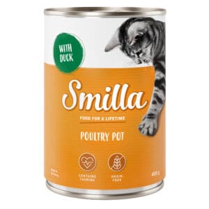 24 x 400g Gemengd Gevogelte Pakket Smilla Kattenvoer