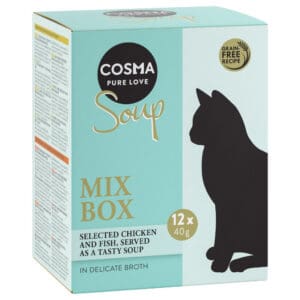 24x40g Soup Mix (4 soorten) Cosma Kattenvoer