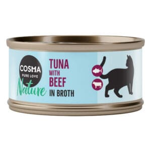 24x70g Tonijn & Rund Cosma Nature Kattenvoer