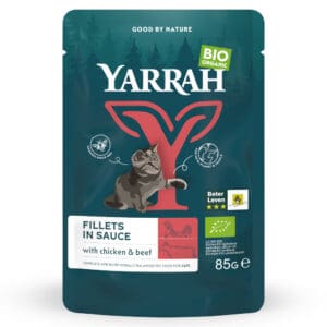 Yarrah Bio Filets in Saus Kattenvoer – Diverse Smaken – 85 g