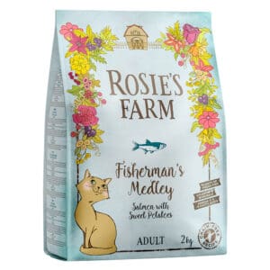 Rosie's Farm Adult Zalm met Zoete Aardappel Kattenvoer droog – 2 kg