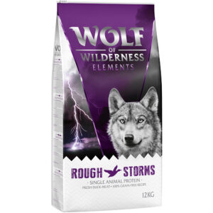 2x12kg Rough Storms Eend Wolf of Wilderness Hondenvoer