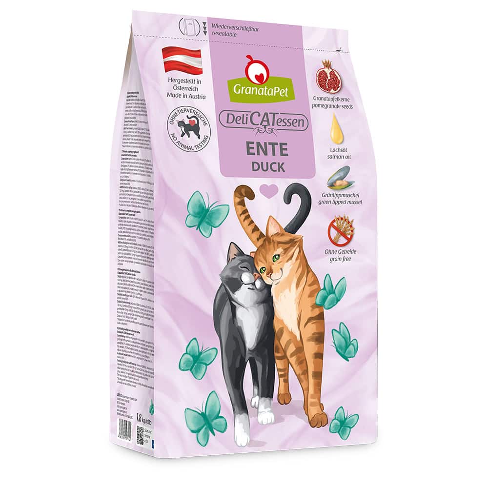 2×1,8kg GranataPet Adult Eend Kattenvoer