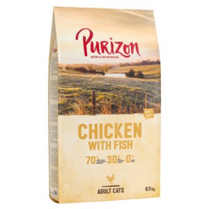 2x6,5kg Adult Kip met Vis Purizon Kattenvoer