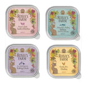 32x100g Adult Mixpakket 4 Soorten Rosie's Farm Kattenvoer