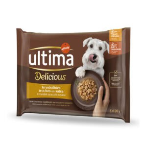 36 x 100 g + 8 x 100 g gratis! Ultima Dog Mini natvoer voor honden 44 x 100 g - Kip & Rund