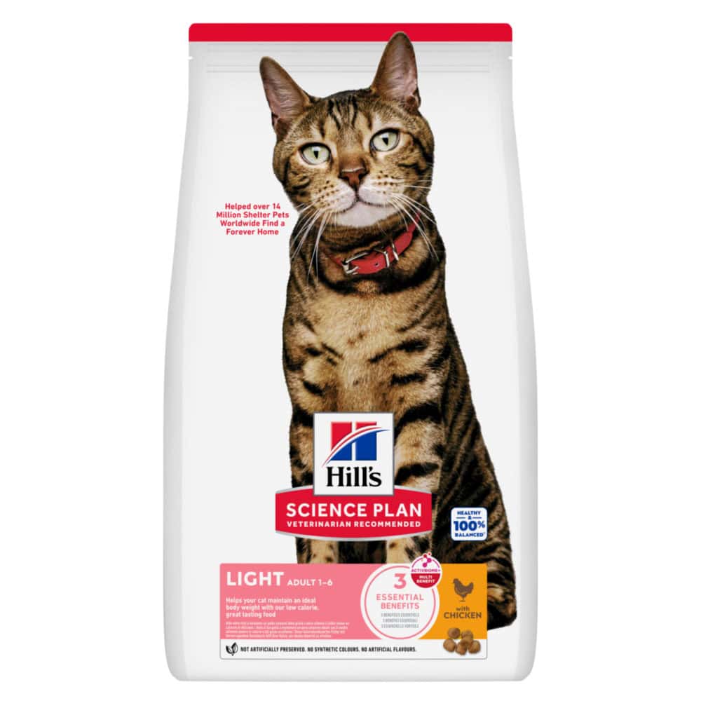 3kg Adult 1-6 Optimal Care Light met Kip Hill’s Science Plan Kattenvoer