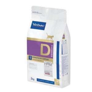3kg Veterinary HPM Cat Dermato D1 Virbac Kattenvoer