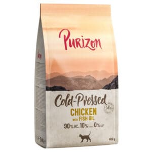 400 g Coldpressed Kip met Visolie Purizon Katten Droogvoer