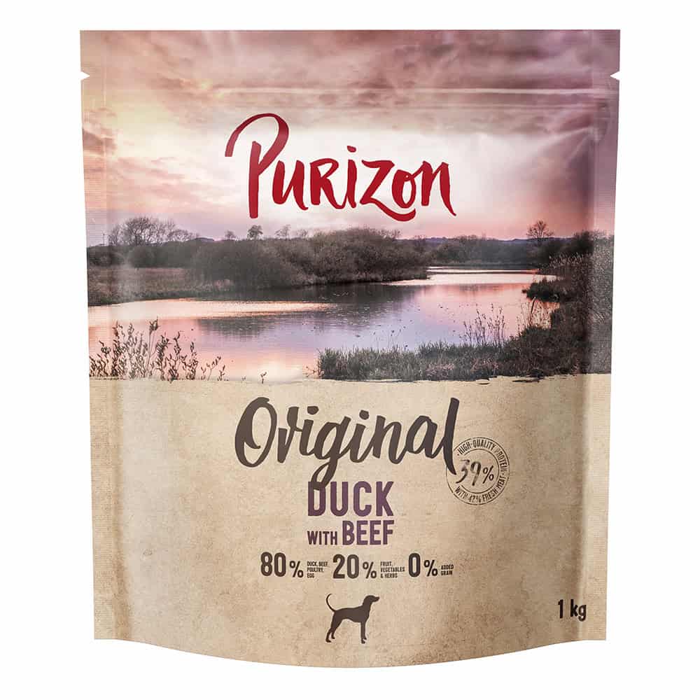 4x1kg Purizon Eend met Rund Adult Honden Droogvoer