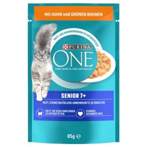 52x85g Senior 7+ Kip/Sperziebonen Purina ONE Kattenvoer