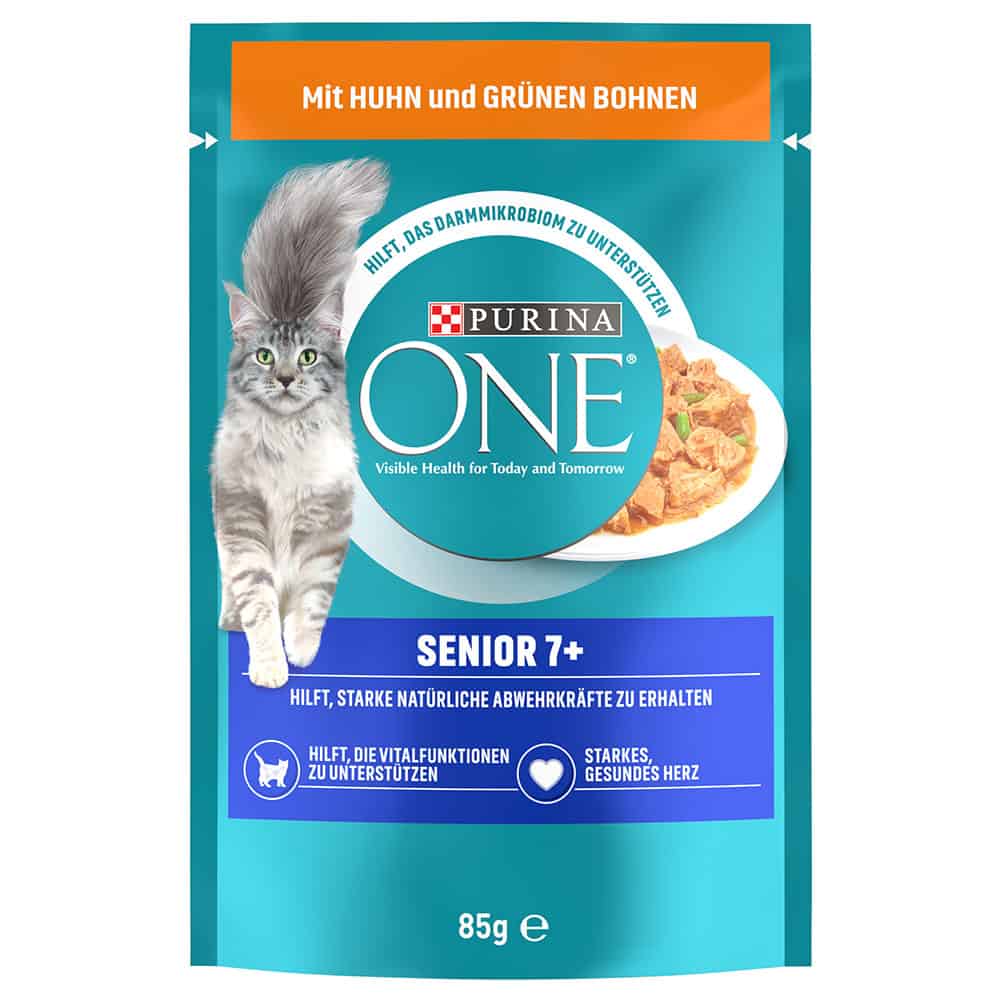 52x85g Senior 7+ Kip/Sperziebonen Purina ONE Kattenvoer