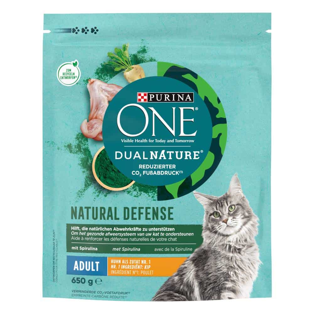 650g Dual Nature Adult Kip met Spirulina Purina ONE Kattenvoer