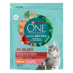 650g Dual Nature Sterilized met Zalm en Cranberry's Purina ONE Kattenvoer