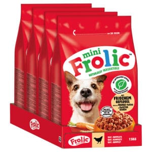 Frolic Mini Gevogelte droog hondenvoer – 4 x 1,5 kg