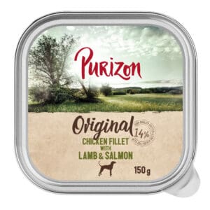 6x150g Kipfilet met lam & Zalm Purizon natvoer voor honden