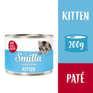 6x200g Kitten met Gevogelte met Kalf Smilla Kattenvoer