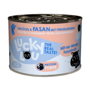 6x200g Lucky Lou Lifestage Adult Gevogelte & Fazant Natte Kattenvoer