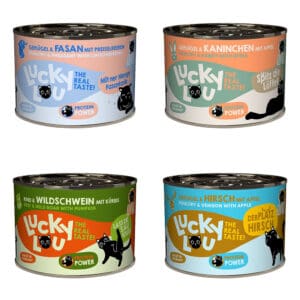 6x200g Lucky Lou Lifestage Adult Wild Mix Nat Kattenvoer