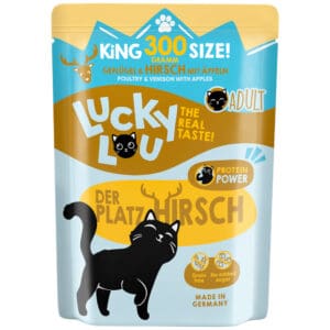 6x300g Lucky Lou Adult Gevogelte & Wild nat kattenvoer