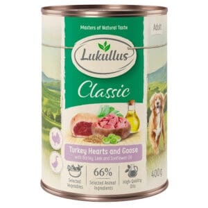6x400g Kalkoenhart & Gans Lukullus Hondenvoer