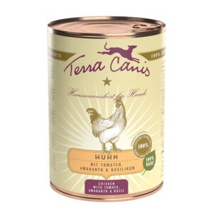 6x 400g Kip met tomaat, amarant & basilicum Terra Canis hondenvoer nat