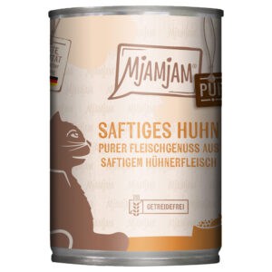 6x400g MjAMjAM puur vleesplezier Sappige Pure Kip kattenvoer nat
