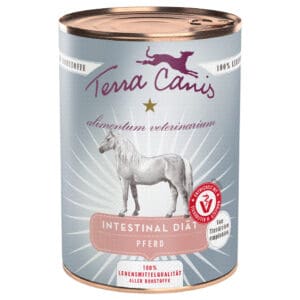6x 400g Terra Canis Alimentum Veterinarium Intestinal Paardenvoer Nat