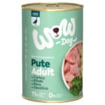 6x 400g WOW Adult kalkoen hondenvoer nat